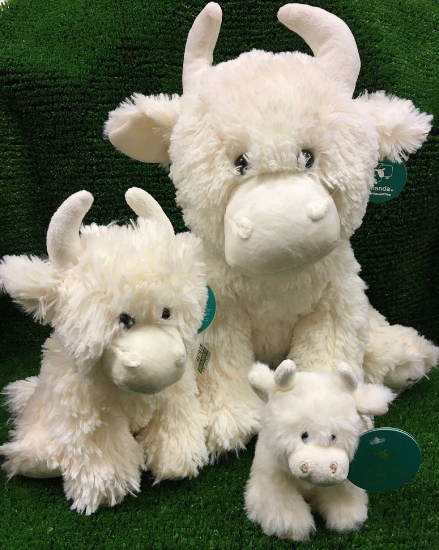 Jomanda Soft Toys | Super Soft Cream Highland Cow Soft Toys