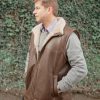 Lambland Coats, Jackets & Jumpers | Men'S Luxury Sheepskin Aviator Zip Gilet