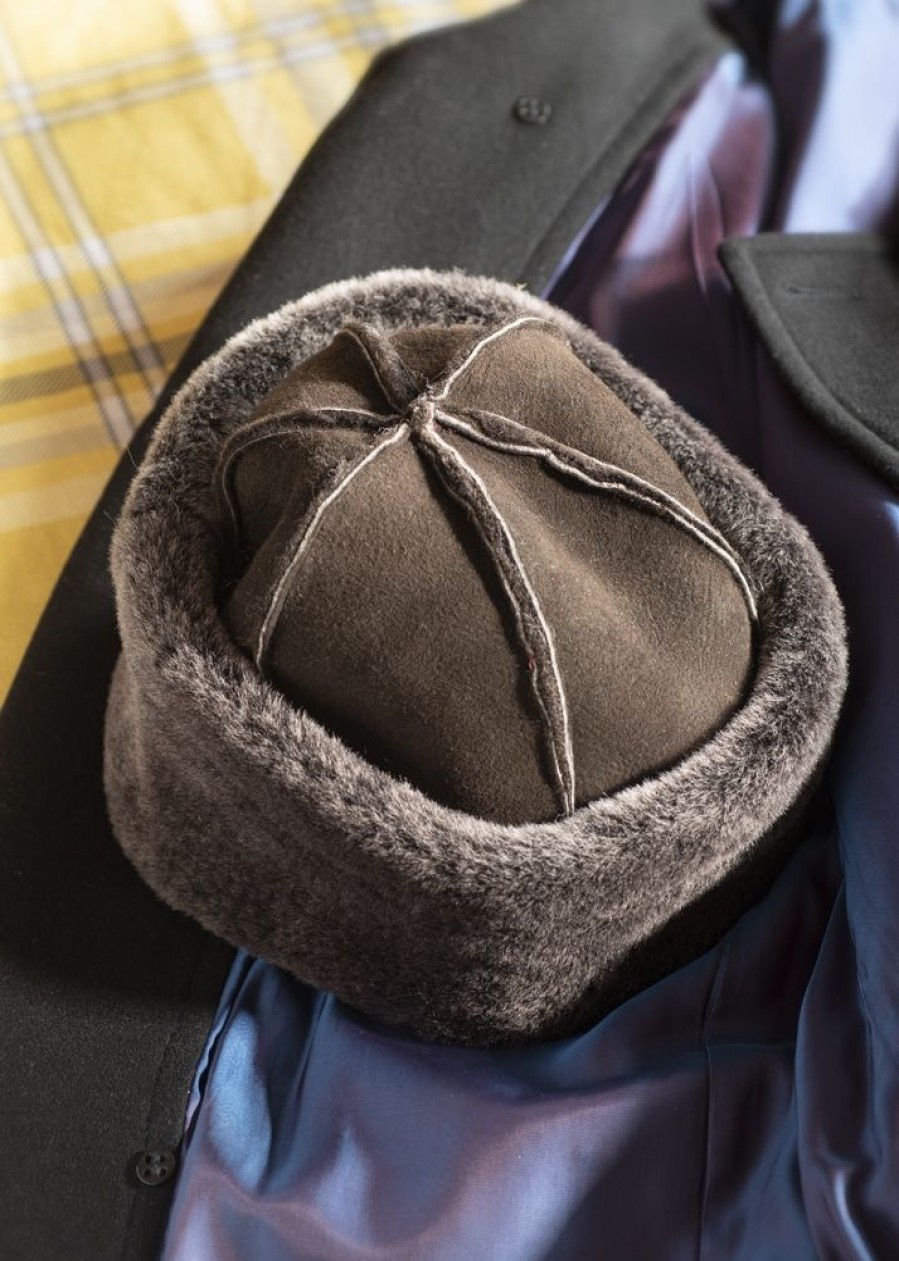 Glencroft Hats, Scarves & Earmuffs | Ladies Genuine Double Faced Sheepskin Dome Hat