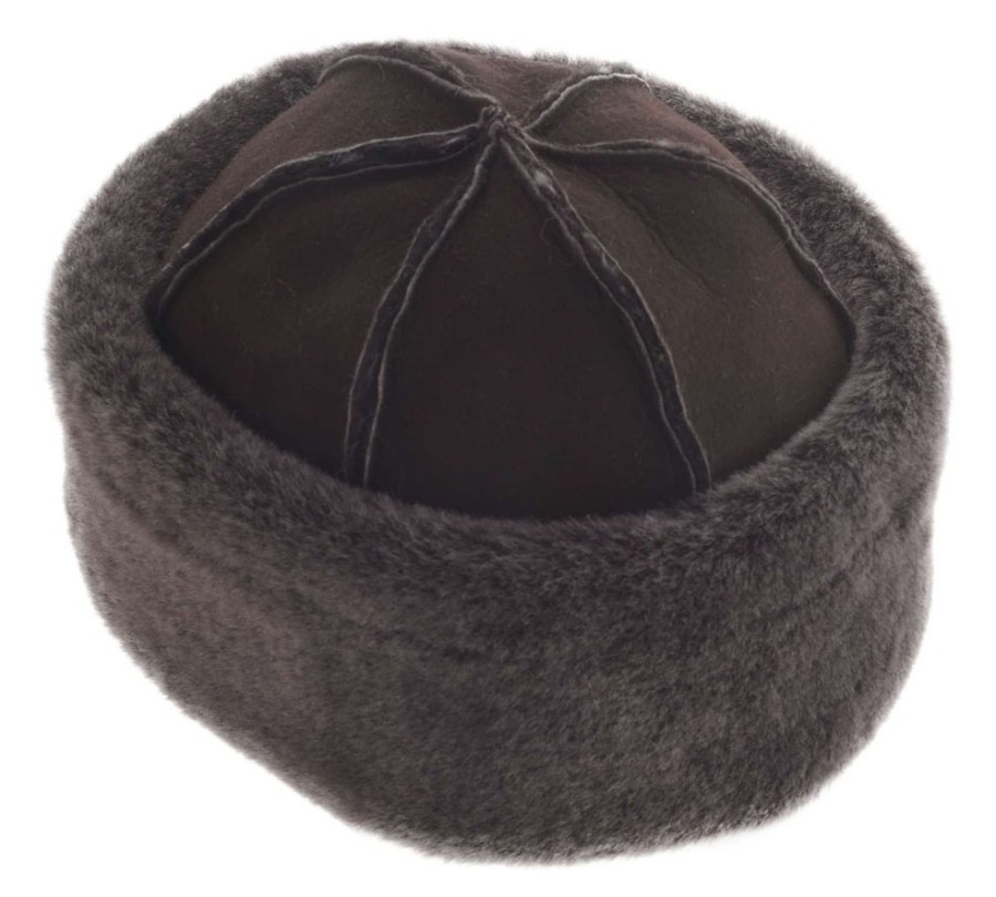 Glencroft Hats, Scarves & Earmuffs | Ladies Genuine Double Faced Sheepskin Dome Hat