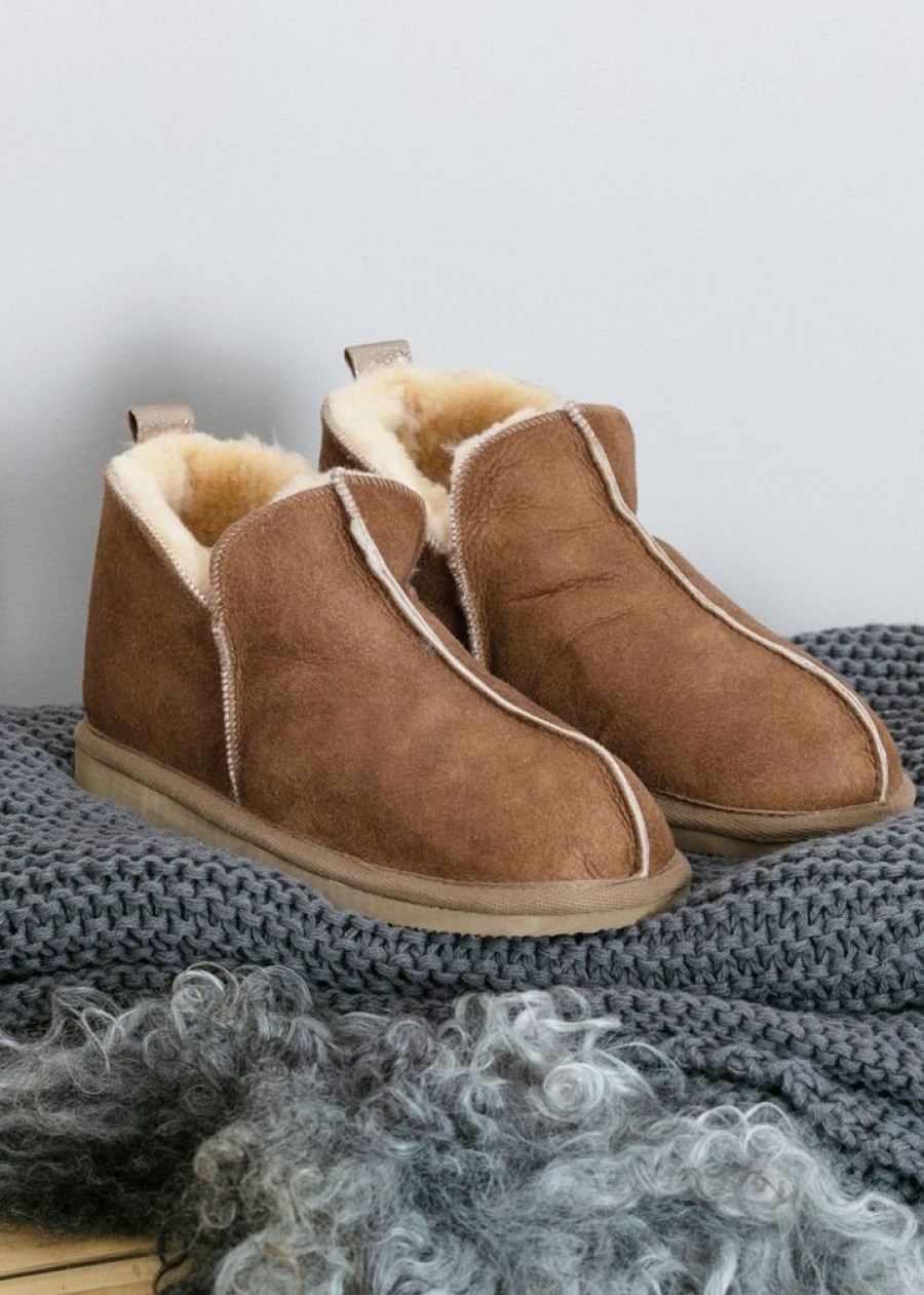 Shepherd Ladies Sheepskin Slippers | Ladies Genuine Sheepskin Slipper Boots