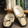 Lambland British Made Footwear | Men'S Suede And Wool Two Tone Moccasin Slippers