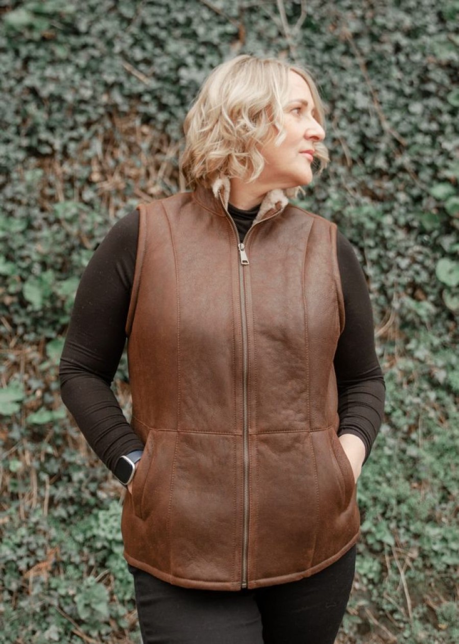 Arnicus Coats, Jackets & Jumpers | Ladies Aviator Finished Luxury Gillet