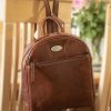 Rowallan of Scotland Backpacks | Luxury Leather Zipped Round Top Backpack