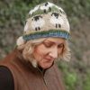 Lambland Hats, Scarves & Earmuffs | Hand Knitted Sheep Pattern Beanie Hat