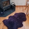 Lambland British Sheepskins | British Premium Purple Sheepskin Rug