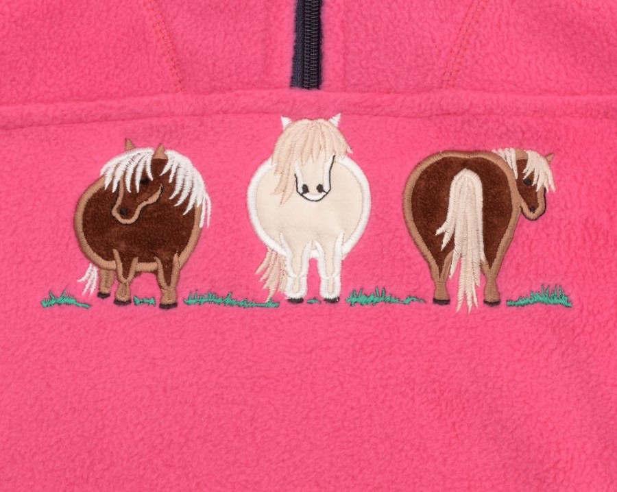 Lambland Kids Fleeces & Bodywarmers | Kids' Pony Pink Fleece Sweater