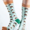 Doris & Dude Socks | Bamboo & Organic Cotton Mint Hedgehog Socks