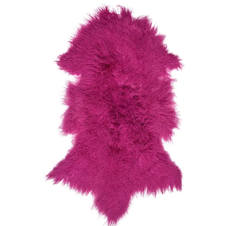 Lambland Eco Tanned Sheepskins | Eco Tanned Tibetan Lambskin In Fuschia