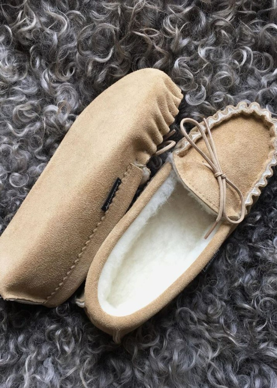 Lambland Ladies British Made Footwear | Ladies Luxury Premium Soft Sole Moccasin Slippers