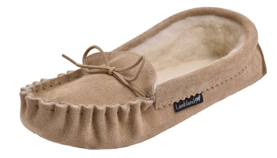 Lambland Ladies British Made Footwear | Ladies Luxury Premium Soft Sole Moccasin Slippers