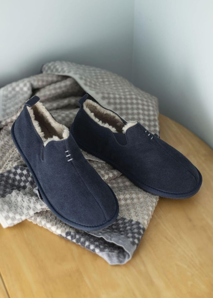 Lambland Men'S Sheepskin Slippers | Men'S Supreme Sheepskin Lined Bootie Slippers