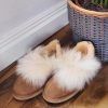 Shepherd Ladies Sheepskin Slippers | Ladies Genuine Sheepskin Extra Fluffy Bootie Slippers