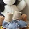 Fenland Baby Booties | Luxury Sheepskin Baby Booties With Elastic Tops