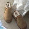 Lambland Men'S Sheepskin Slippers | Men'S Sheepskin Lined Slipper Boots With Eva Sole