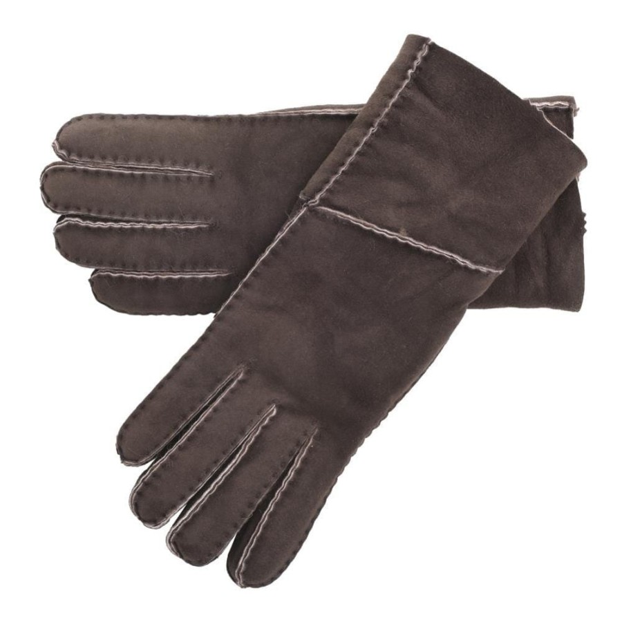 Lambland Gloves & Mittens | Ladies Long Fold Over Sheepskin Gloves