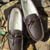 Lambland Ladies British Made Footwear | Ladies Premium Wool Lined Leather Moccasins