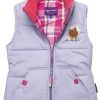 Lambland Kids Fleeces & Bodywarmers | Kids' Lilac Embroidered Pony Quilted Gilet