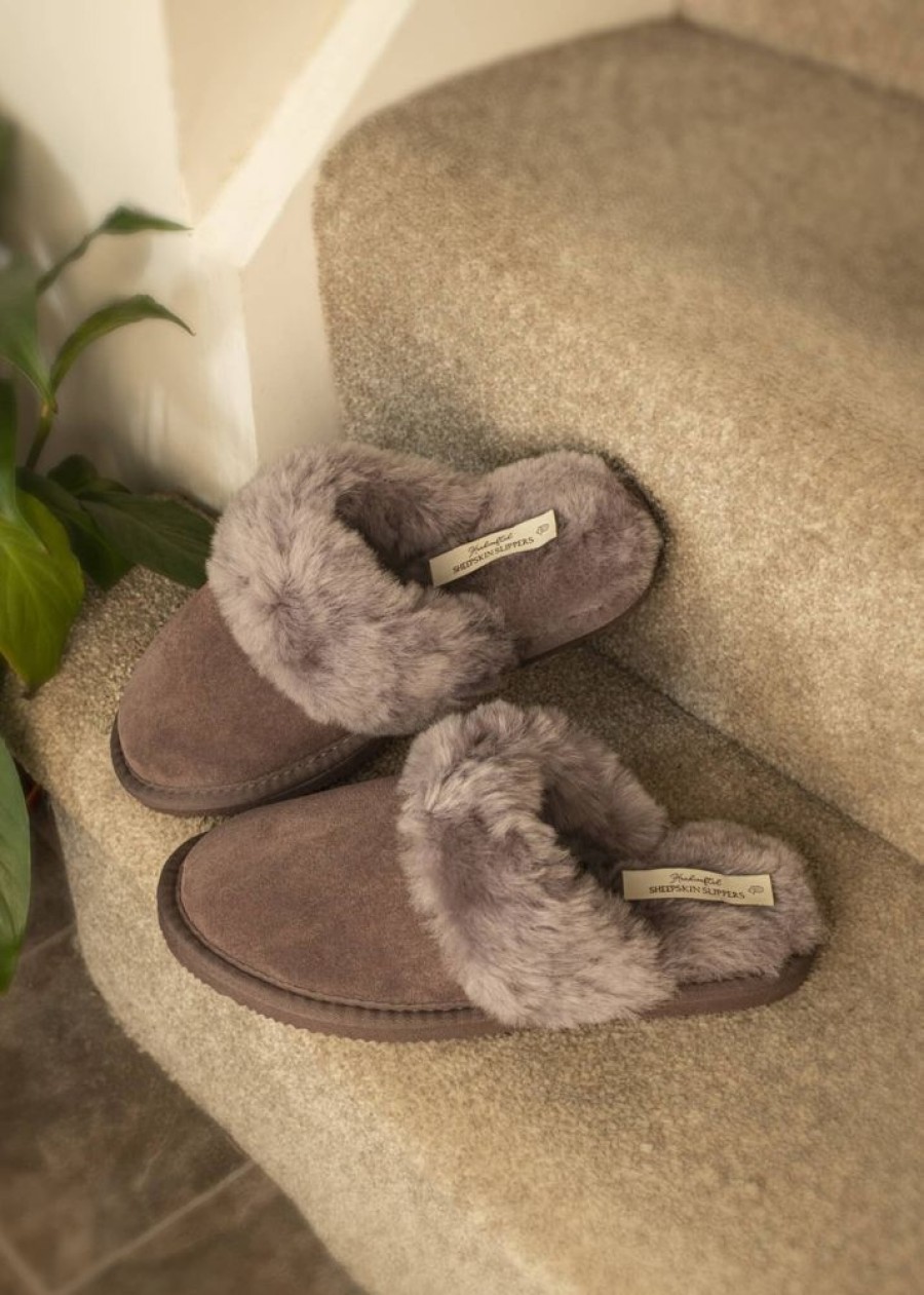 Lambland Ladies Sheepskin Slippers | Ladies Luxury Sheepskin Mule Slippers