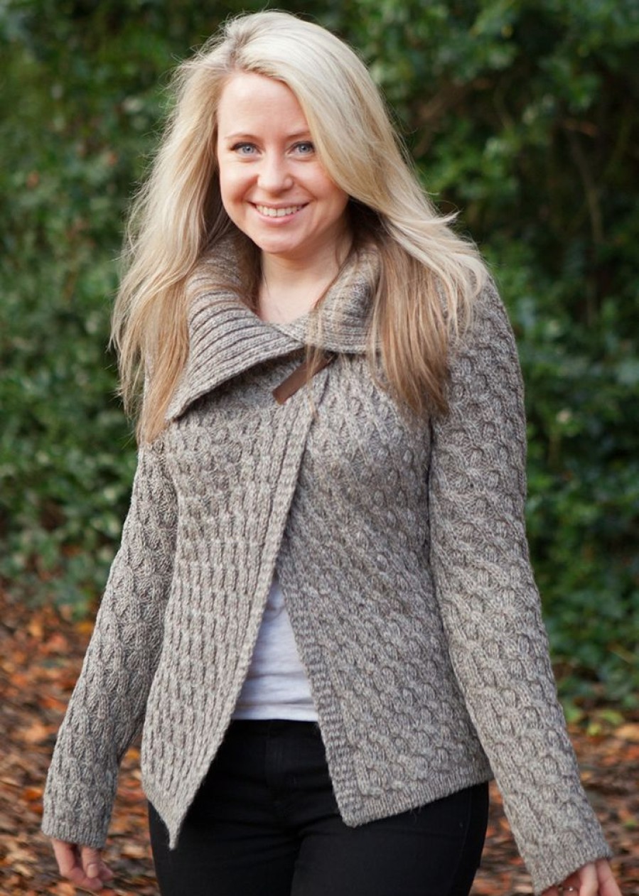 Glencroft Coats, Jackets & Jumpers | Ladies 100% Wool Cross-Over Cardigan