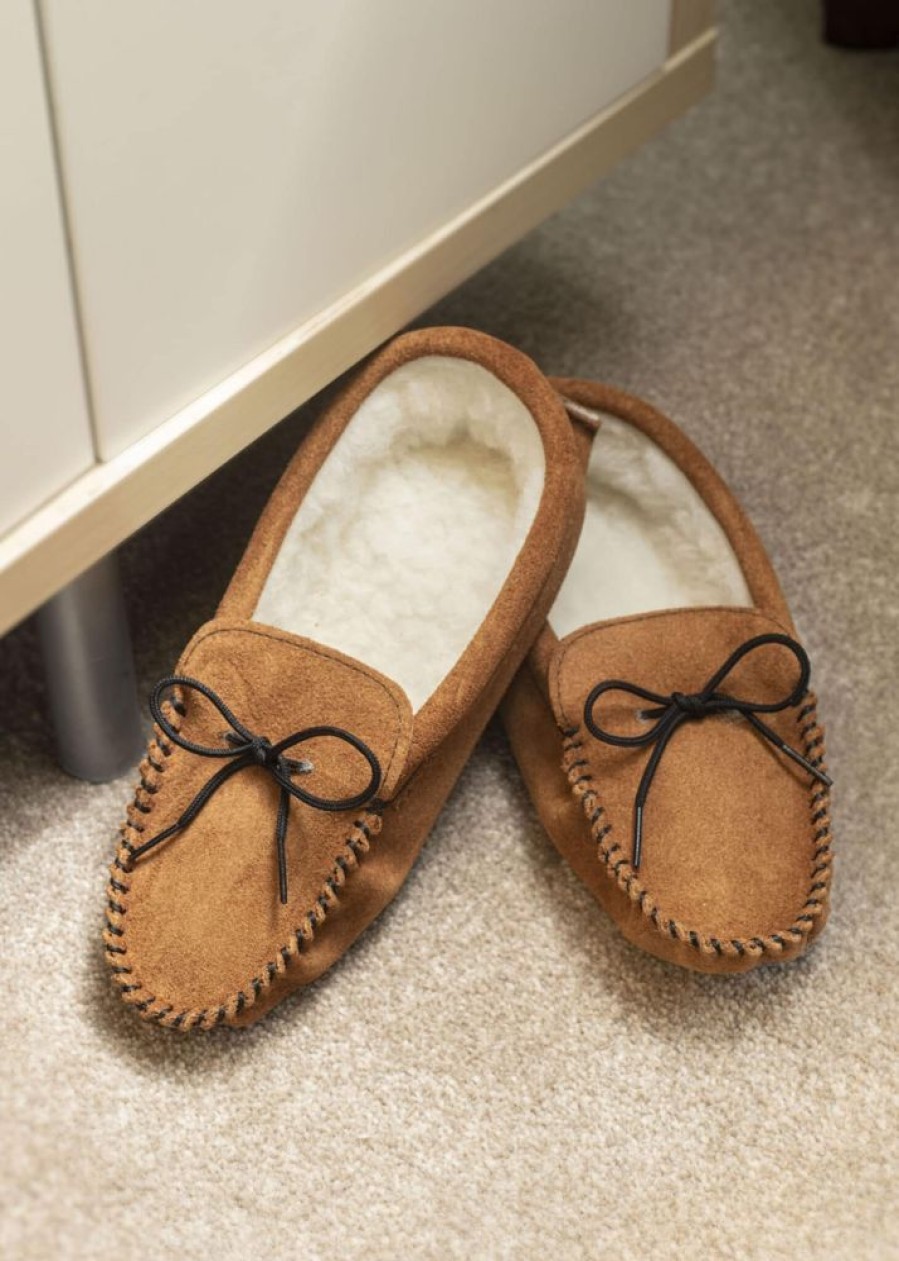 Lambland British Made Footwear | Men'S True Soft Sole Moccasin Slippers