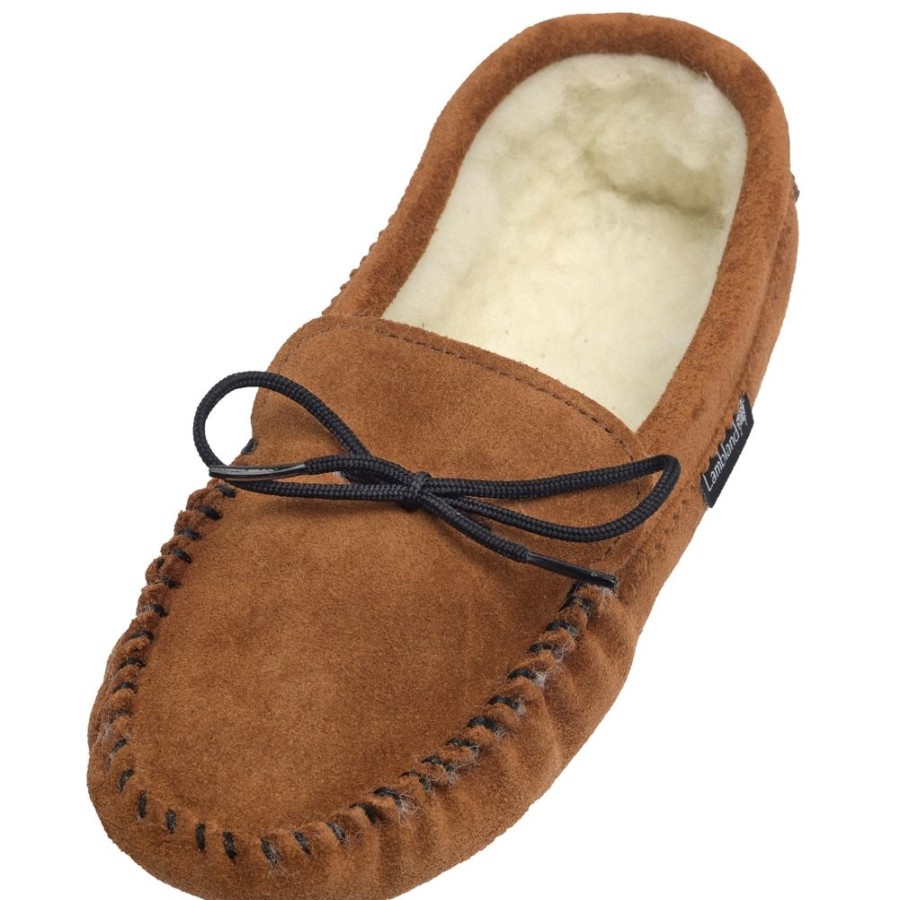 Lambland British Made Footwear | Men'S True Soft Sole Moccasin Slippers