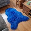 Lambland Eco Tanned Sheepskins | Eco Tanned Long Wool Dark Blue Icelandic Sheepskin