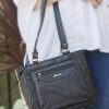 Lorenz Top Handle Bags & Shoppers | Soft Nappa Leather Dual Handle Zipped Bag