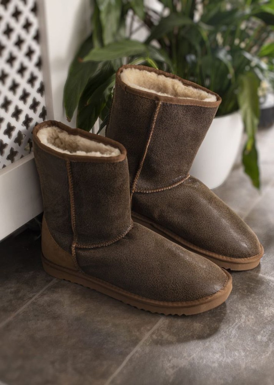 Lambland Men'S Sheepskin Boots | Men'S Sheepskin Boots With Aviator Finish