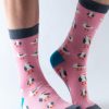 Doris & Dude Socks | Bamboo & Organic Cotton Pink Seagull Socks