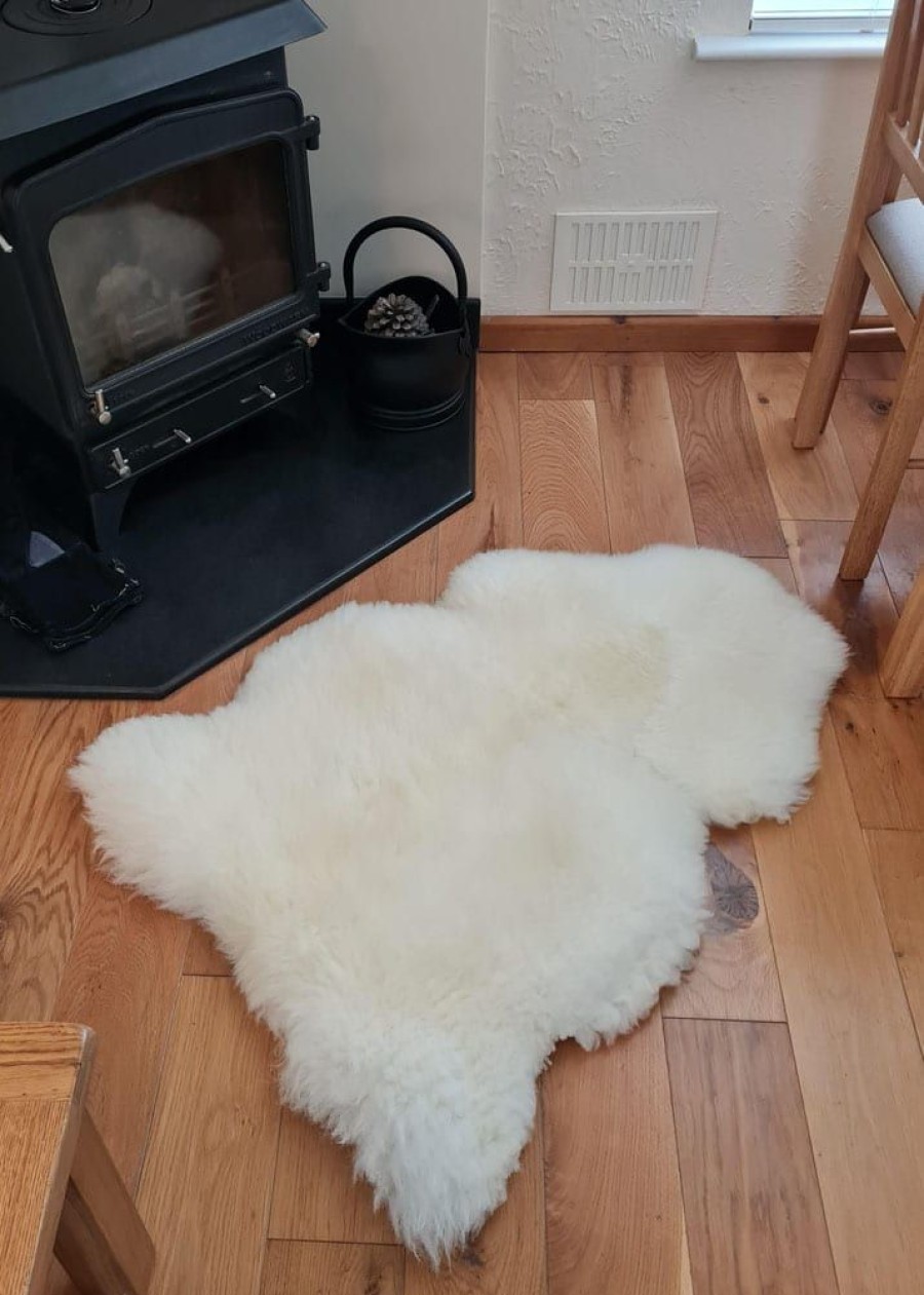 Lambland British Sheepskins | British Premium Natural White Sheepskin Rug