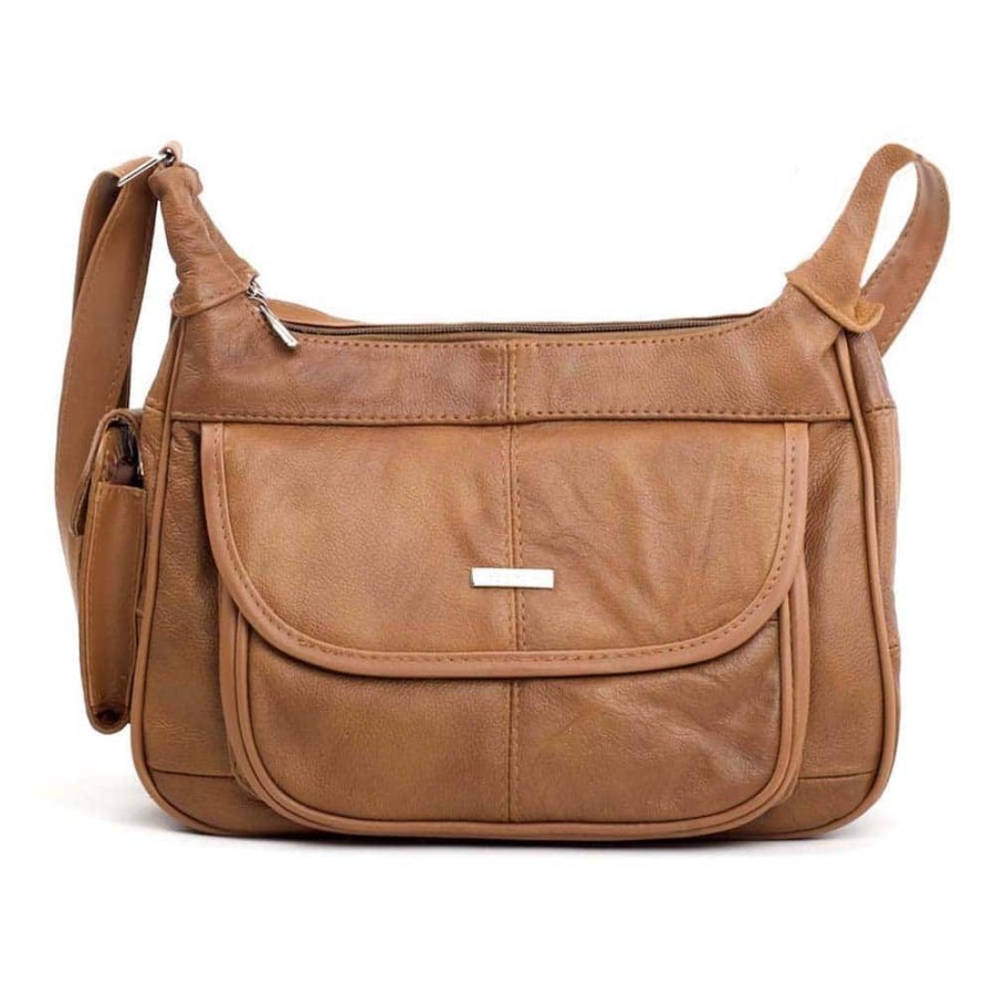 Lorenz Handbags | Hardy Leather Twin Zipped Bag