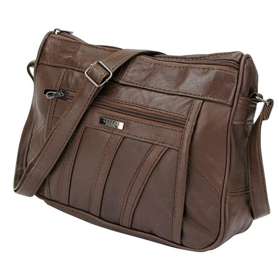 Lorenz Handbags | Soft Nappa Leather Double Zipped Bag