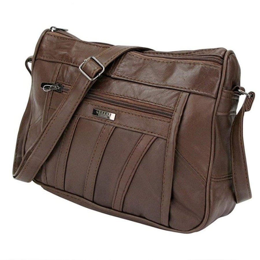 Lorenz Handbags | Soft Nappa Leather Double Zipped Bag