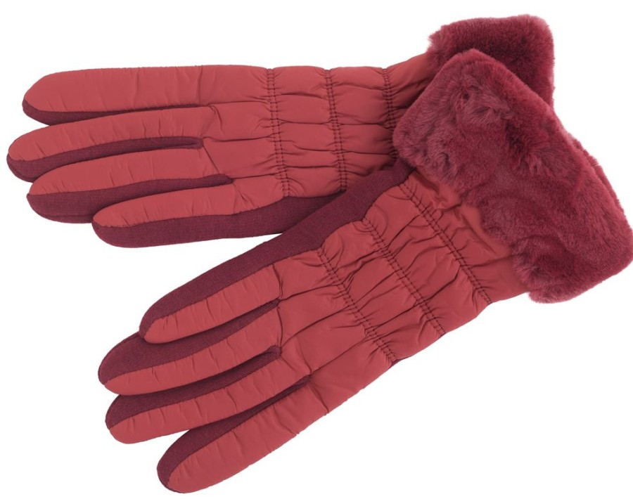 Lambland Gloves & Mittens | Ladies Warm & Soft Winter Gloves With Faux Fur Cuff