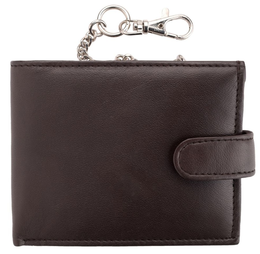 Arnicus Leather Wallets | Soft Nappa Leather Wallet With Safety Chain