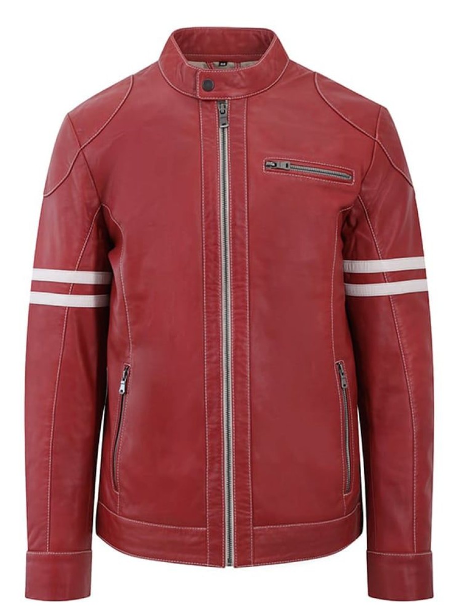 Primehide Coats, Jackets & Jumpers | Men'S Premium Leather Biker Style Jacket