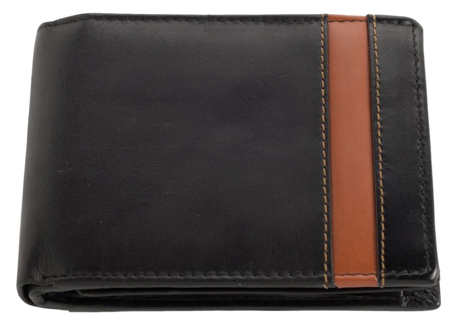 London Leather Goods Wallets | Super Soft Leather Two Tone Organiser Wallet