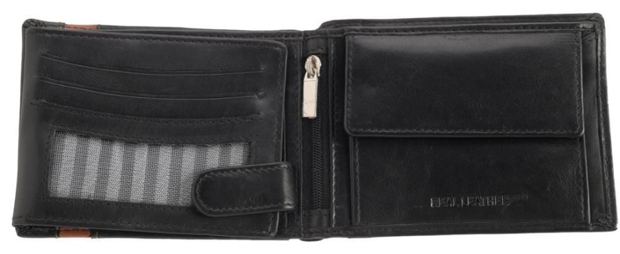 London Leather Goods Wallets | Super Soft Leather Two Tone Organiser Wallet