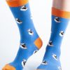 Doris & Dude Socks | Bamboo & Organic Cotton Blue Puffin Socks