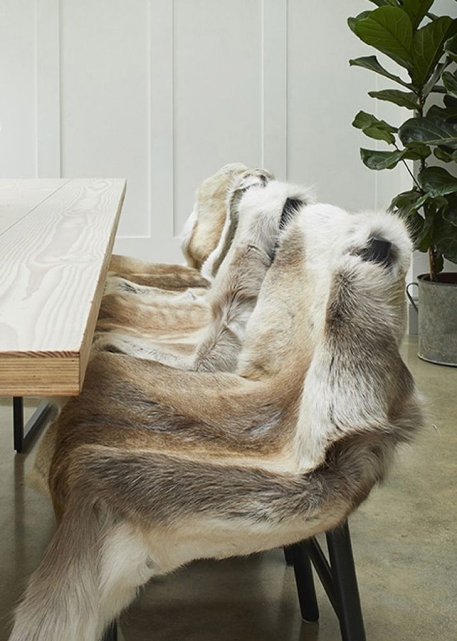 Lambland Reindeer Hides | Medium Reindeer Hide In Natural Dark Shades