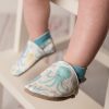 Inch Blue Baby Booties | Octavius Leather Baby Shoes