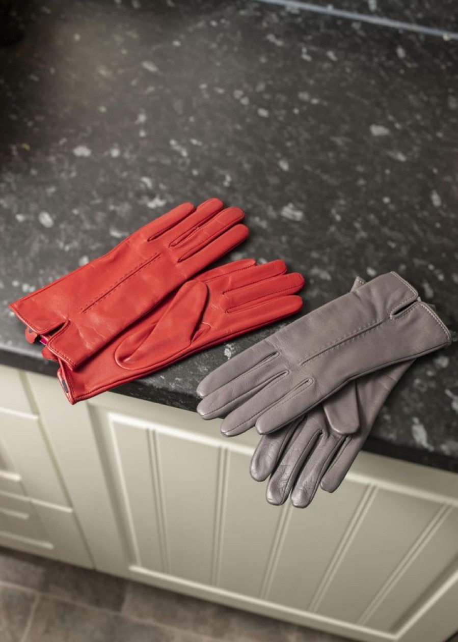 Lambland Gloves & Mittens | Ladies Super Soft Leather Gloves With Stitch Detail