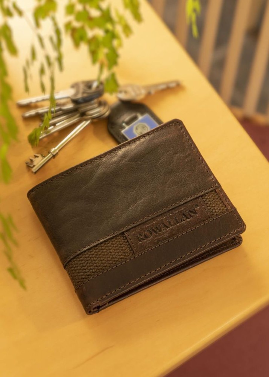 Rowallan of Scotland Wallets | Rustic Leather Wallet With Multiple Card Slots