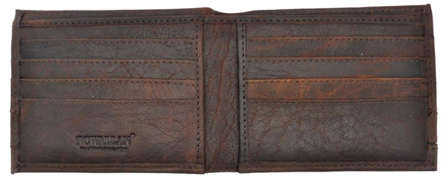 Rowallan of Scotland Wallets | Rustic Leather Wallet With Multiple Card Slots