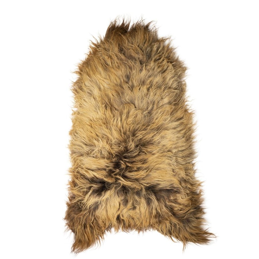 Lambland Eco Tanned Sheepskins | Eco Tanned Long Wool Burnt Orange Icelandic Sheepskin