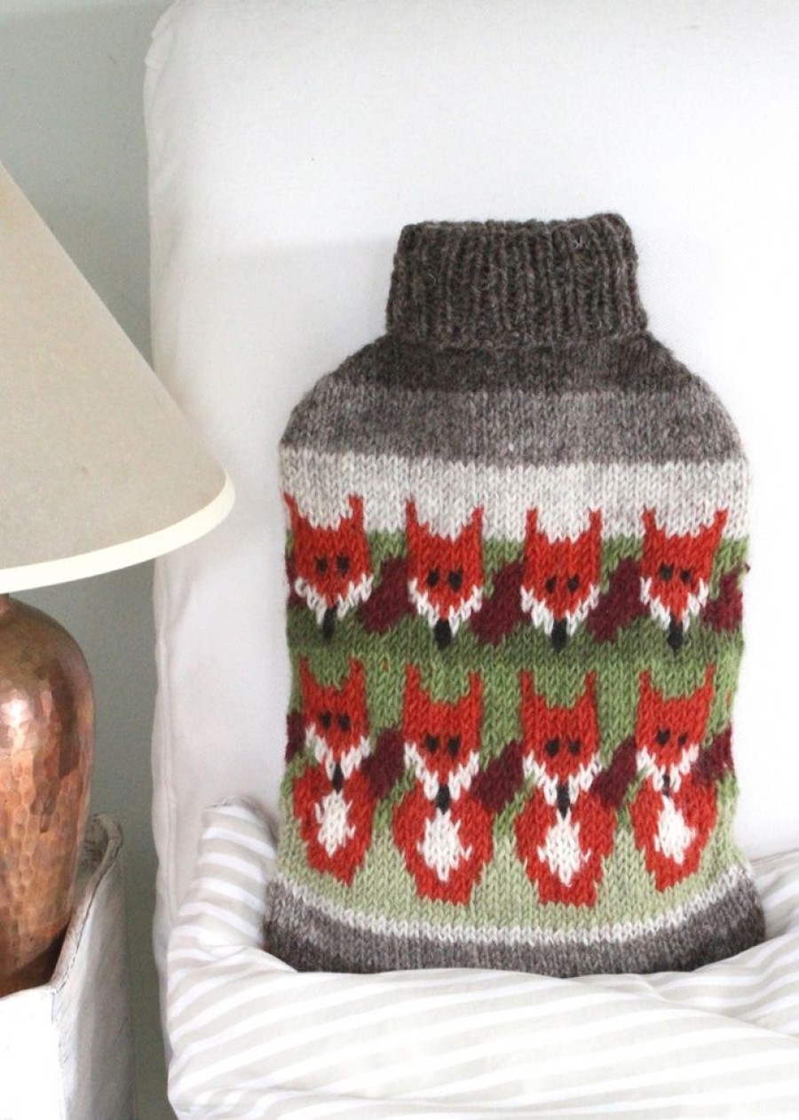 Pachamama Cushions & Hot Water Bottles | Skulk Of Foxes Hot Water Bottle Cover & Bottle