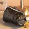 Lorenz Purses | Dual Twist Top Soft Leather Coin Purse