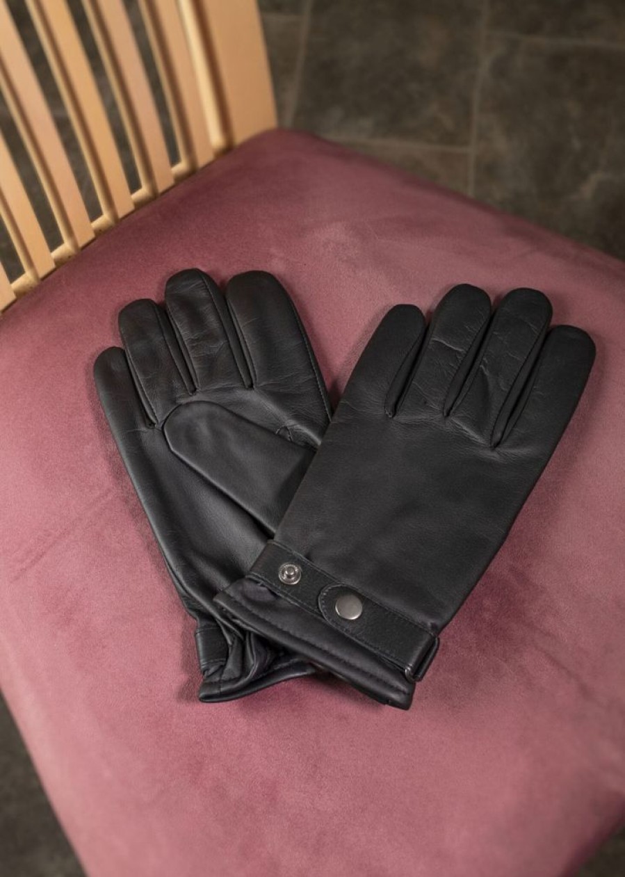 Lambland Gloves & Mittens | Men'S Premium Leather Biker Style Gloves