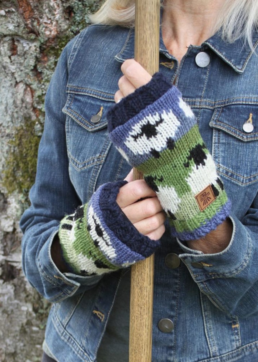 Pachamama Gloves & Mittens | Hand Knitted Flock Of Sheep Handwarmers